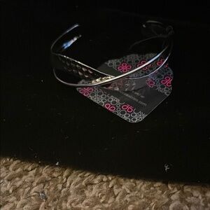 Silver Hammered Cuff Bracelet